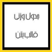 جدول وزنی قالب بتن